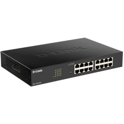 D-Link DGS-1100-16V2 16-Port Managed Gigabit Ethernet Switch, fanless, desktop